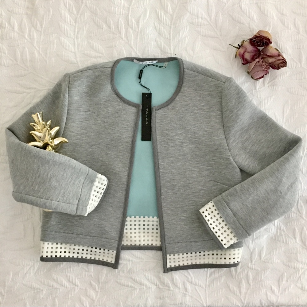 NWT T Tahari Larissa Crop Jacket